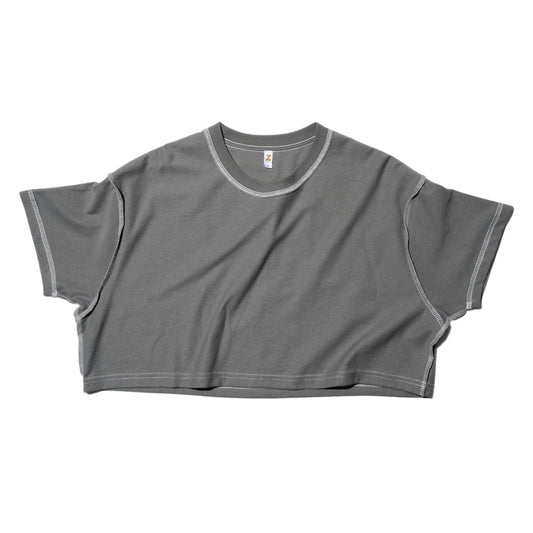 ZISE 010 CROPPED T-SHIRT (GREY)