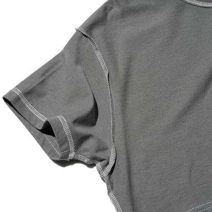 ZISE 010 CROPPED T-SHIRT (GREY)