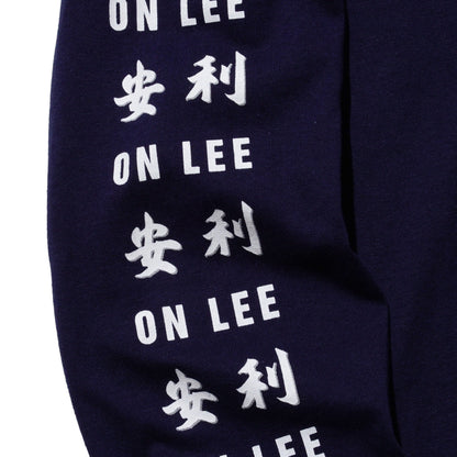 ASTERISK "安利 ON LEE" LONG-SLEEVE T-SHIRT (NAVY)