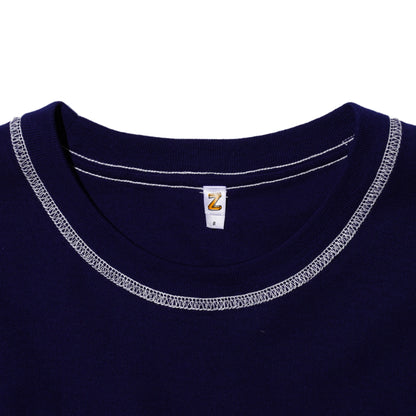 ZISE 010 CROPPED T-SHIRT (NAVY)