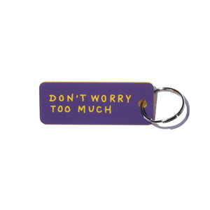 J.30000 "DON'T WORRY TOO MUCH" KEYTAG (PURPLE / YELLOW)