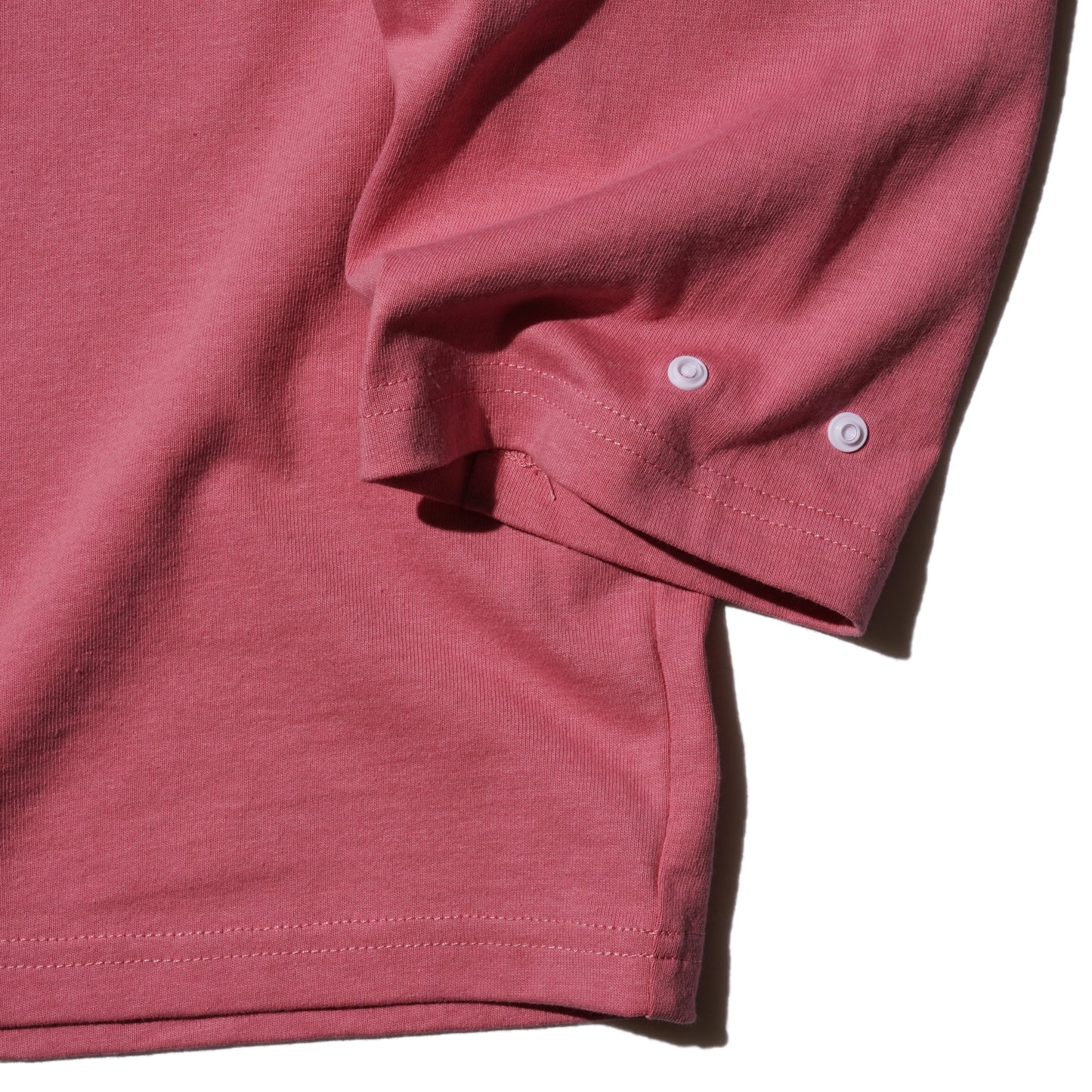 ZISE 013 SNAP BUTTON LONG SLEEVE TEE (PINK)