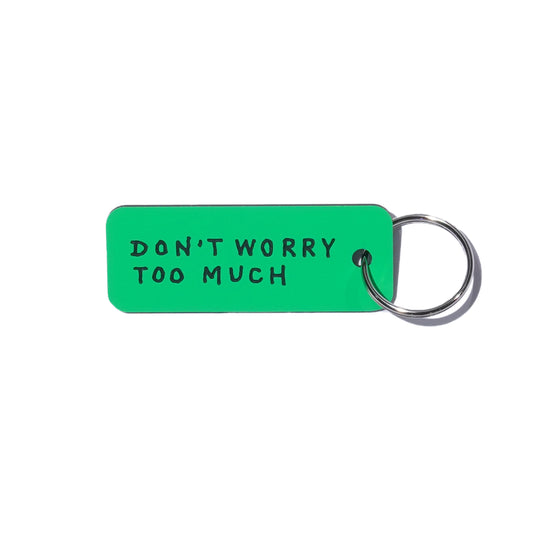 J.30000 "DON'T WORRY TOO MUCH" KEYTAG (NEON GREEN / BLACK)