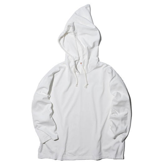 ZISE 017 HOODED LONG SLEEVE T-SHIRT (WHITE)