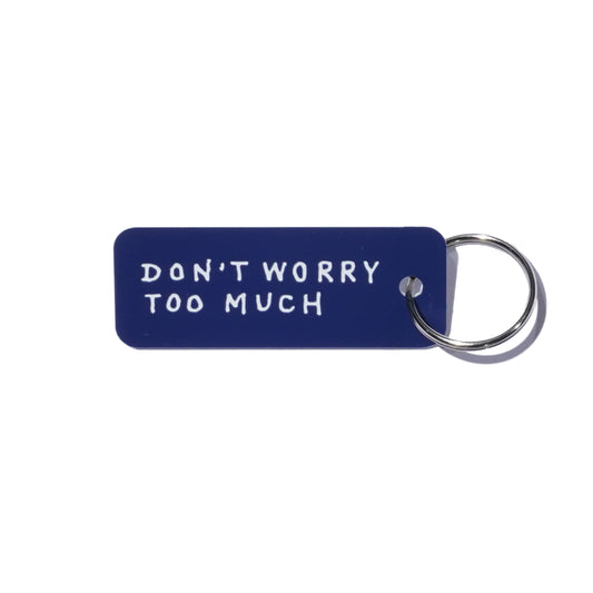 J.30000 "DON'T WORRY TOO MUCH" KEYTAG (NAVY / WHITE)