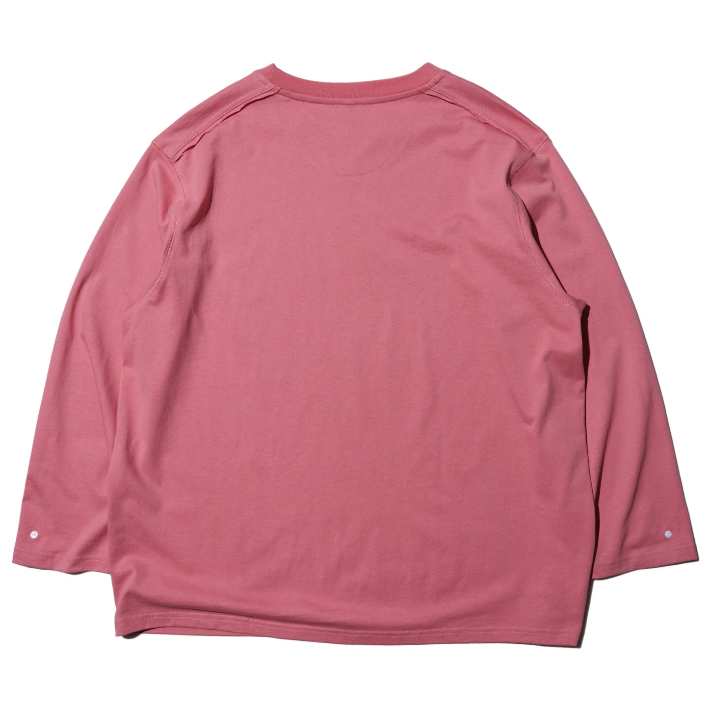 ZISE 013 SNAP BUTTON LONG SLEEVE TEE (PINK)