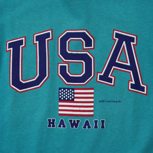 "USA HAWAII" 1990 SUN ART DESIGN INC. T-SHIRT