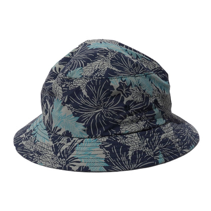 LITE YEAR ECONYL FLORAL BUCKET HAT (BLUE HAWAIIAN)