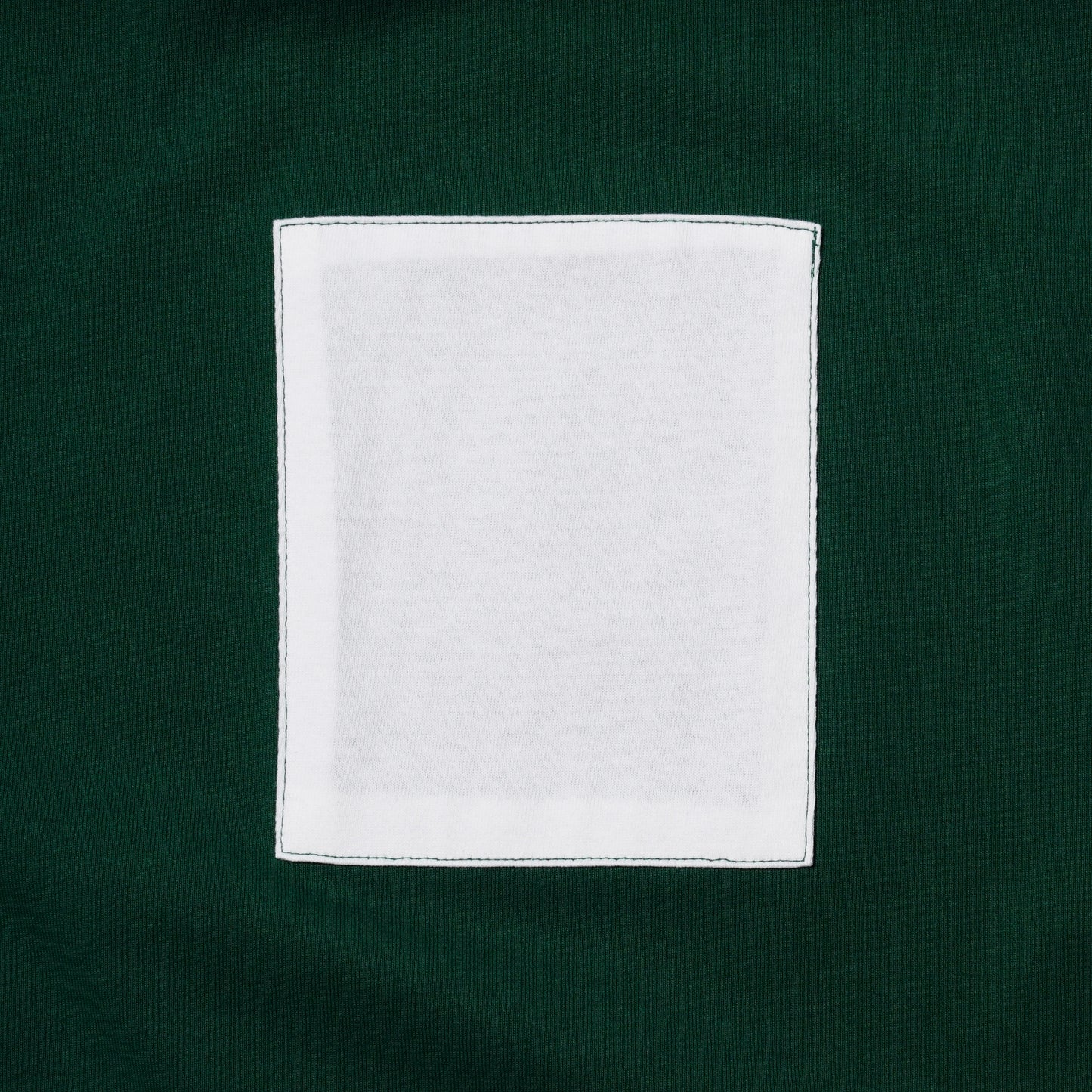 ZISE 011 SQUARE PATCHED T-SHIRT (GREEN w/ WHITE)