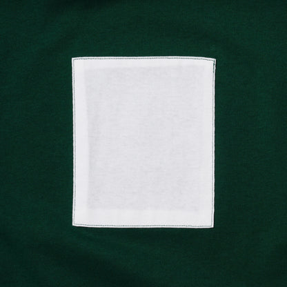 ZISE 011 SQUARE PATCHED T-SHIRT (GREEN w/ WHITE)