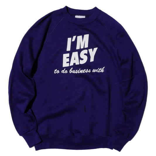 BASSETT WALKER "I'M EASY" CREWNECK SWEATSHIRT