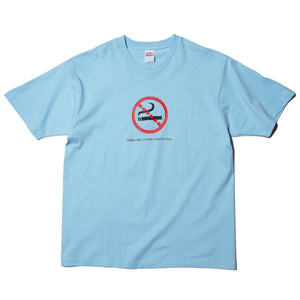 "THERE ARE COOLER WAYS TO LIVE." T-SHIRT (LIGHT BLUE)