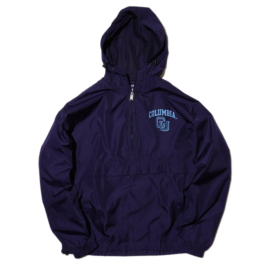 COLUMBIA UNIVERSITY NYLON ZIP PULLOVER