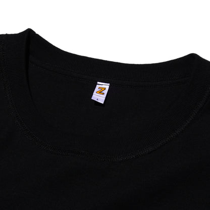 ZISE 010 MIDDLE STITCH T-SHIRT (BLACK)