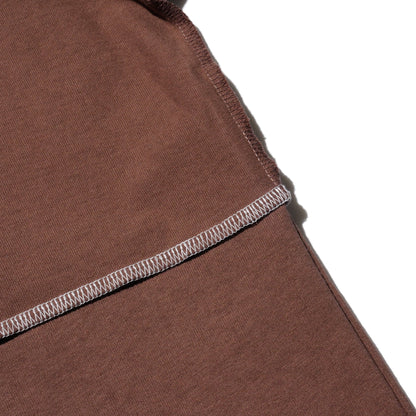 ZISE 010 MIDDLE STITCH T-SHIRT (BROWN)