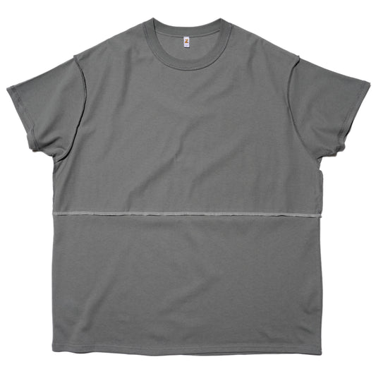 ZISE 010 MIDDLE STITCH T-SHIRT (GREY)