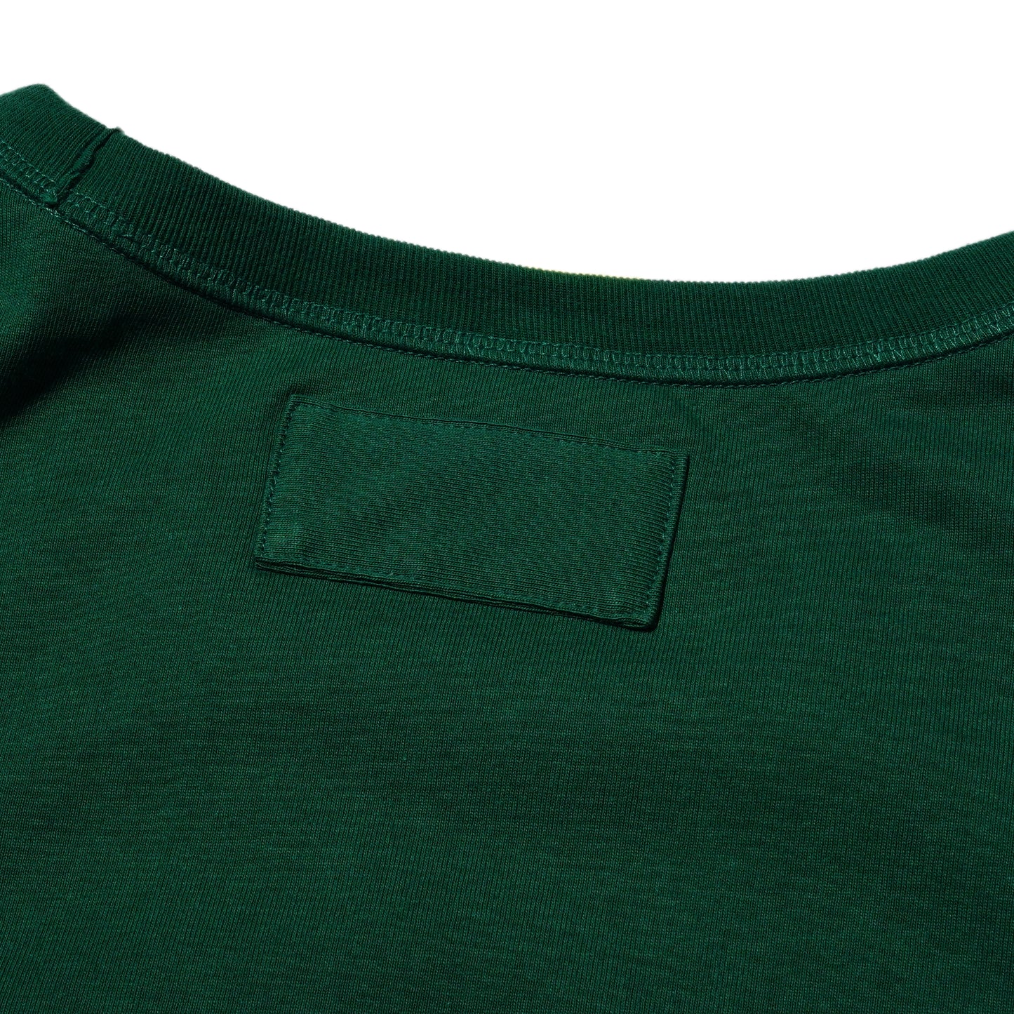 ZISE 011 SQUARE PATCHED T-SHIRT (GREEN w/ WHITE)