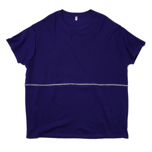 ZISE 010 MIDDLE STITCH T-SHIRT (NAVY)