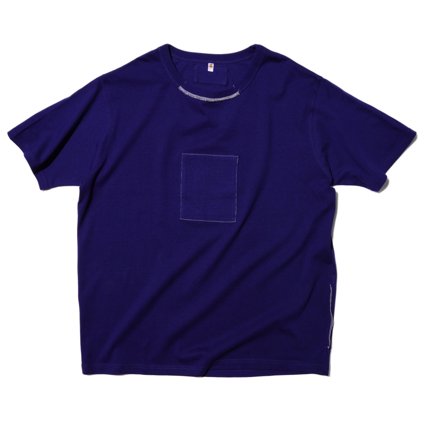 ZISE 011 SQUARE PATCHED T-SHIRT (NAVY w/ NAVY)