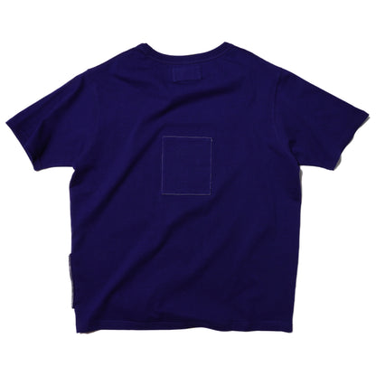 ZISE 011 SQUARE PATCHED T-SHIRT (NAVY w/ NAVY)