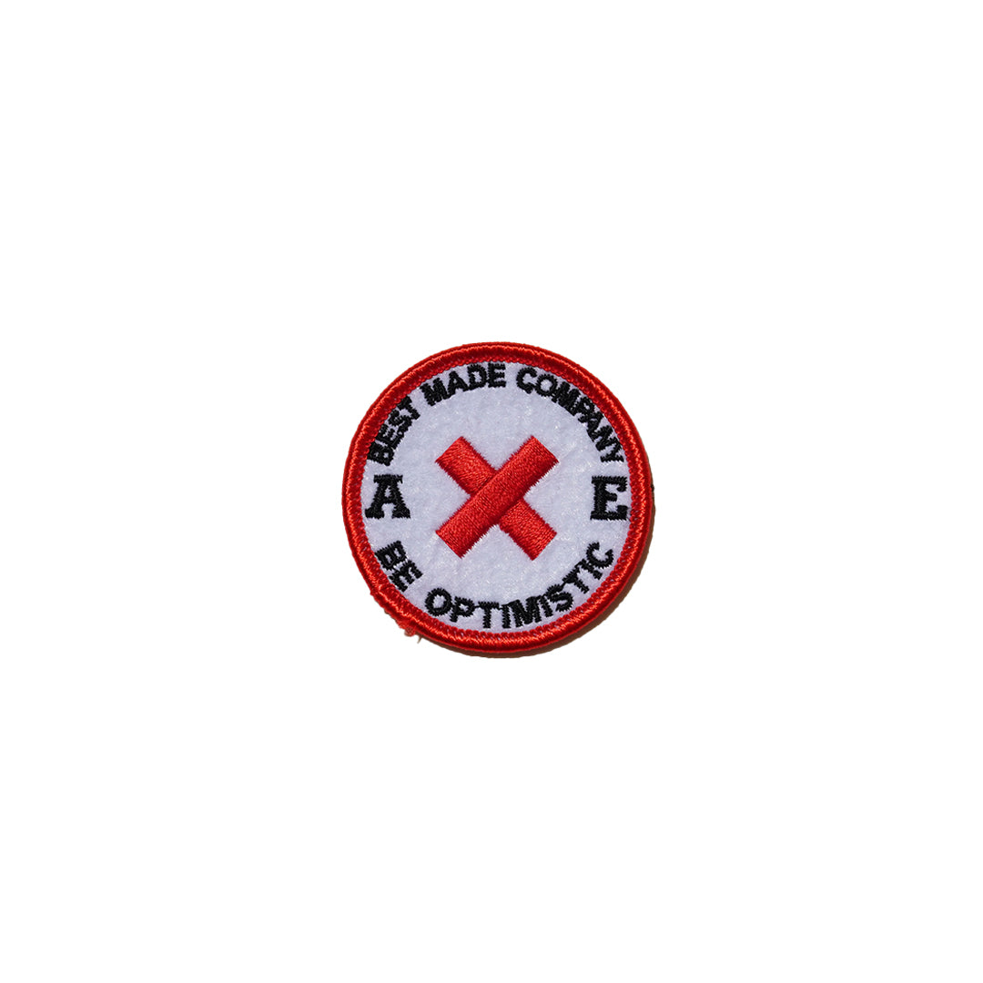 BEST MADE CO. BE OPTIMISTIC FELT BADGE