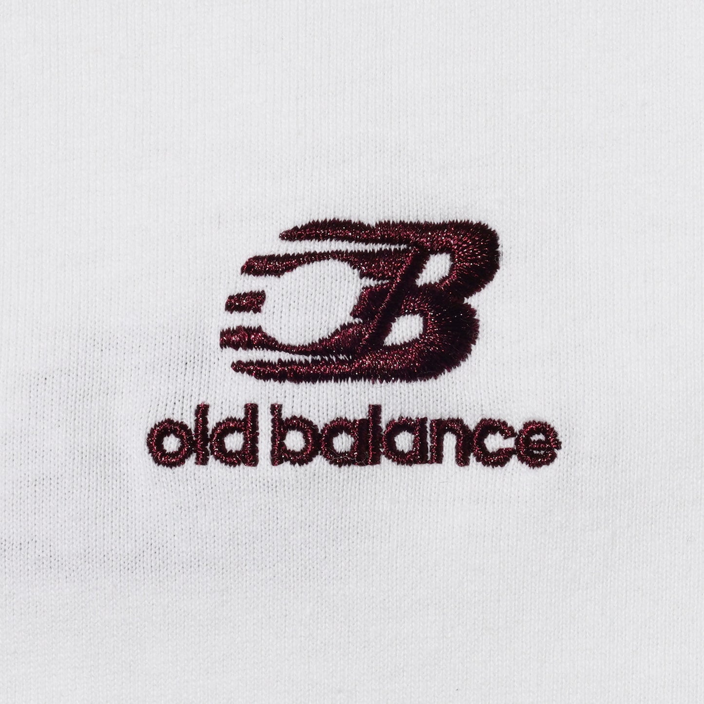 OLD BALANCE EMBROIDERY T-SHIRT (BURGUNDY)