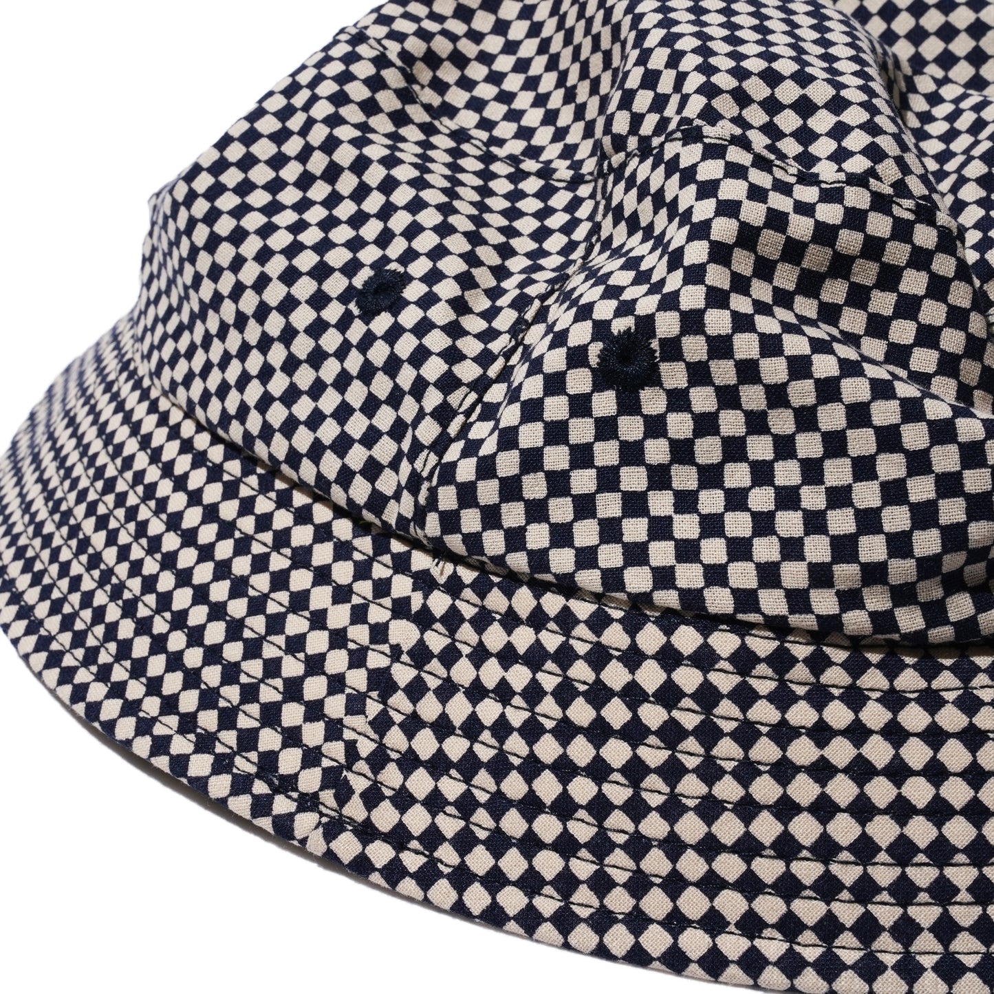 LITE YEAR MINI CHECK BUCKET HAT (NAVY)