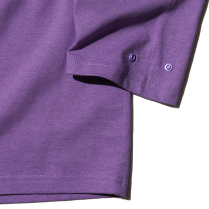 ZISE 013 SNAP BUTTON LONG SLEEVE TEE (PURPLE)