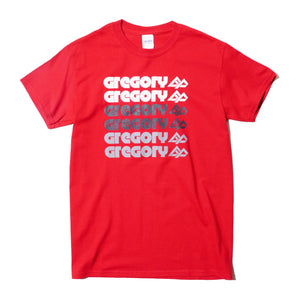 GREGORY TYPOGRAPHY T-SHIRT (RED)
