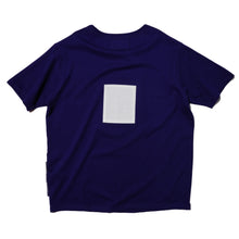 ZISE 011 SQUARE PATCHED T-SHIRT (NAVY w/ WHITE)
