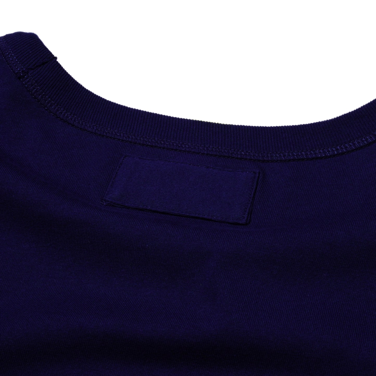 ZISE 011 SQUARE PATCHED T-SHIRT (NAVY w/ WHITE)