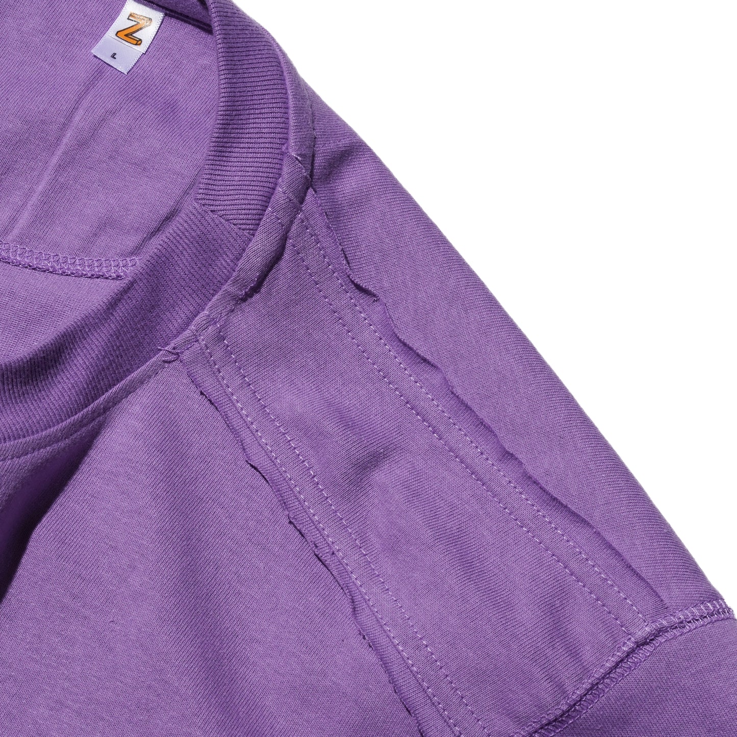 ZISE 013 SNAP BUTTON LONG SLEEVE TEE (PURPLE)