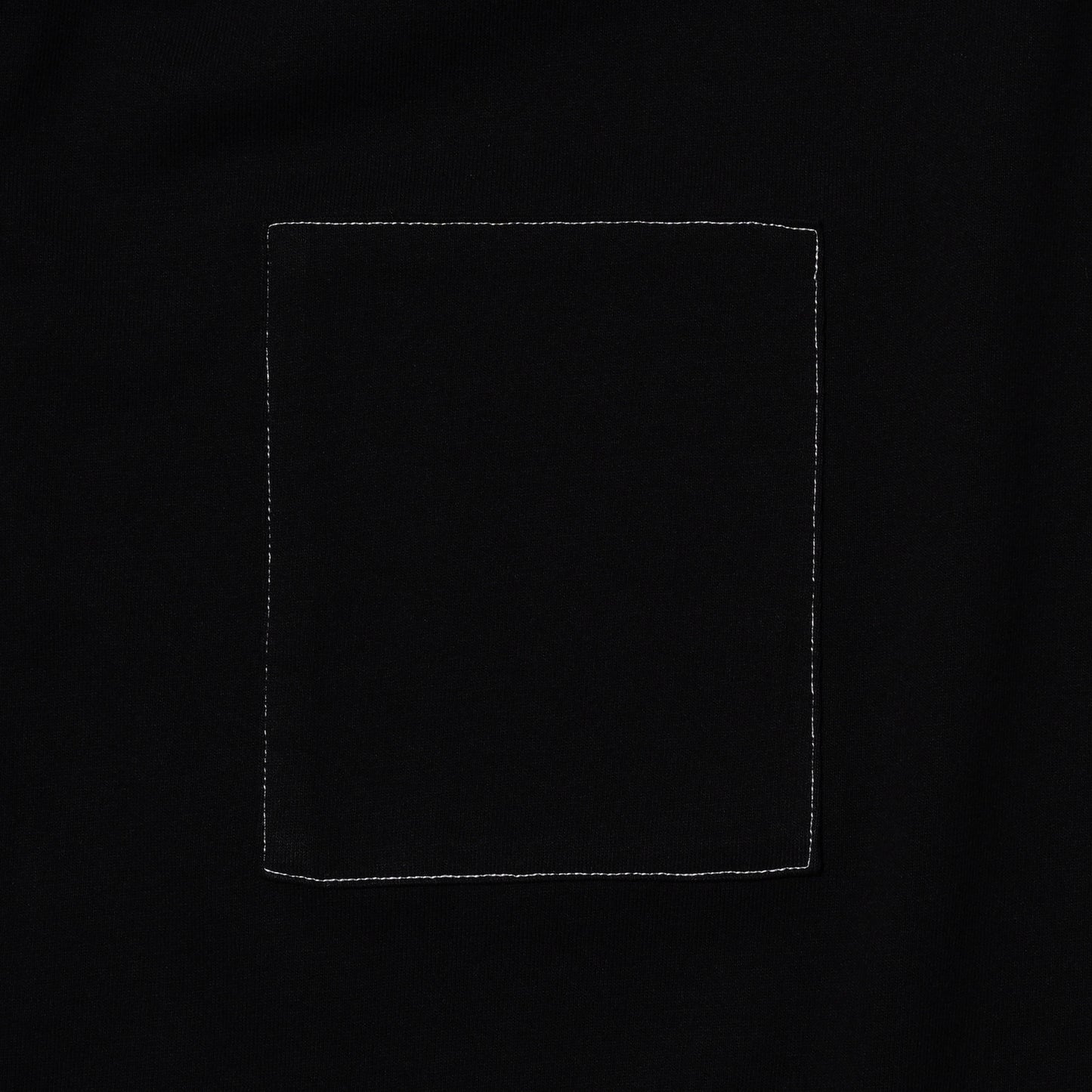 ZISE 011 SQUARE PATCHED T-SHIRT (BLACK w/ BLACK)