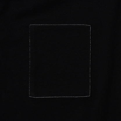 ZISE 011 SQUARE PATCHED T-SHIRT (BLACK w/ BLACK)