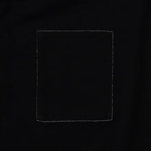 ZISE 011 SQUARE PATCHED T-SHIRT (BLACK w/ BLACK)