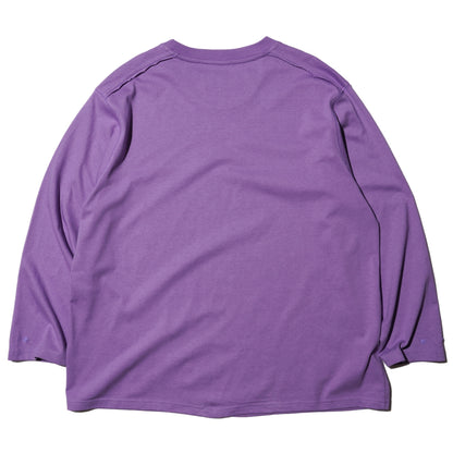 ZISE 013 SNAP BUTTON LONG SLEEVE TEE (PURPLE)