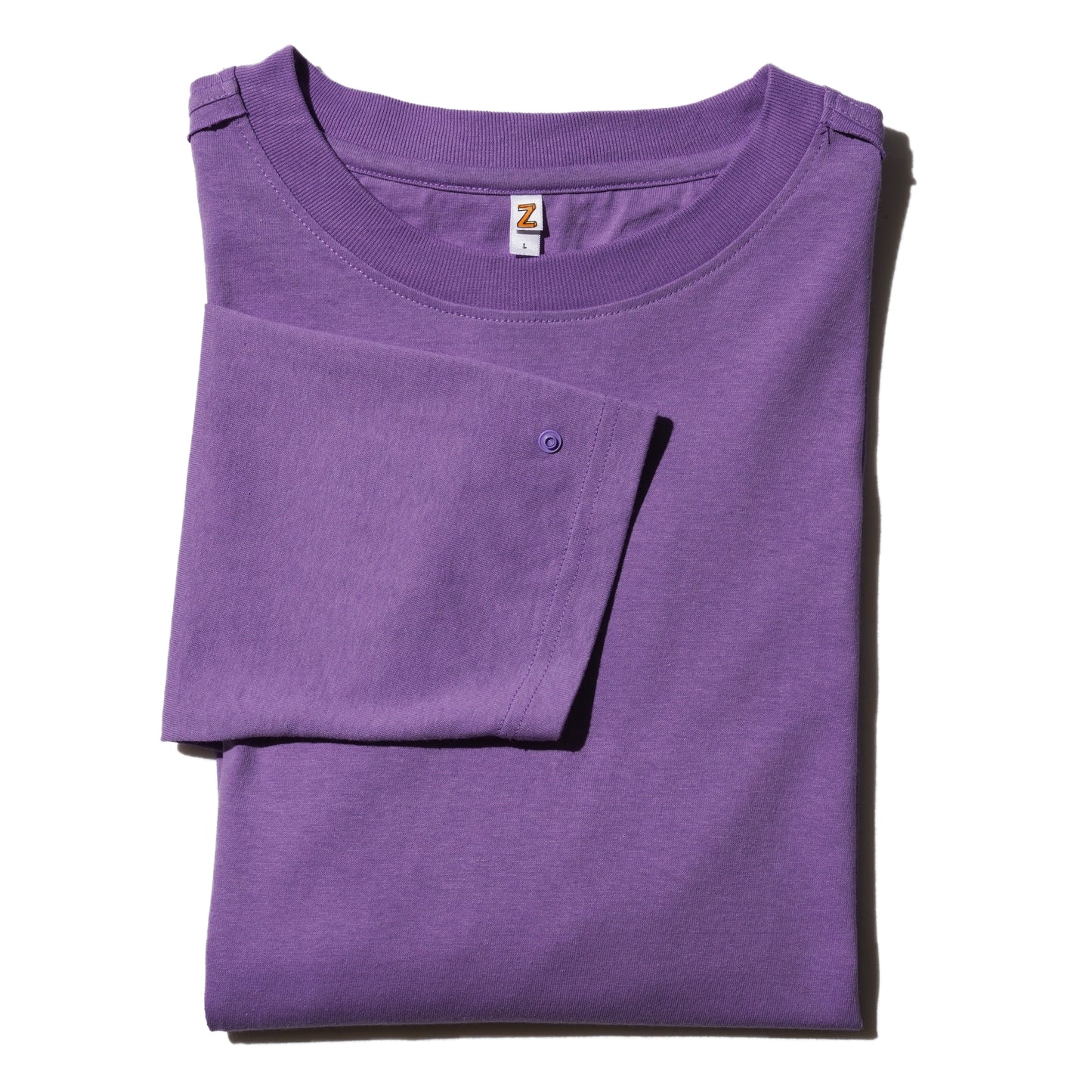 ZISE 013 SNAP BUTTON LONG SLEEVE TEE (PURPLE)