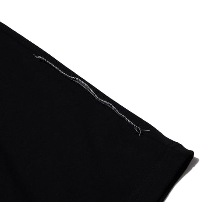 ZISE 011 SQUARE PATCHED T-SHIRT (BLACK w/ BLACK)