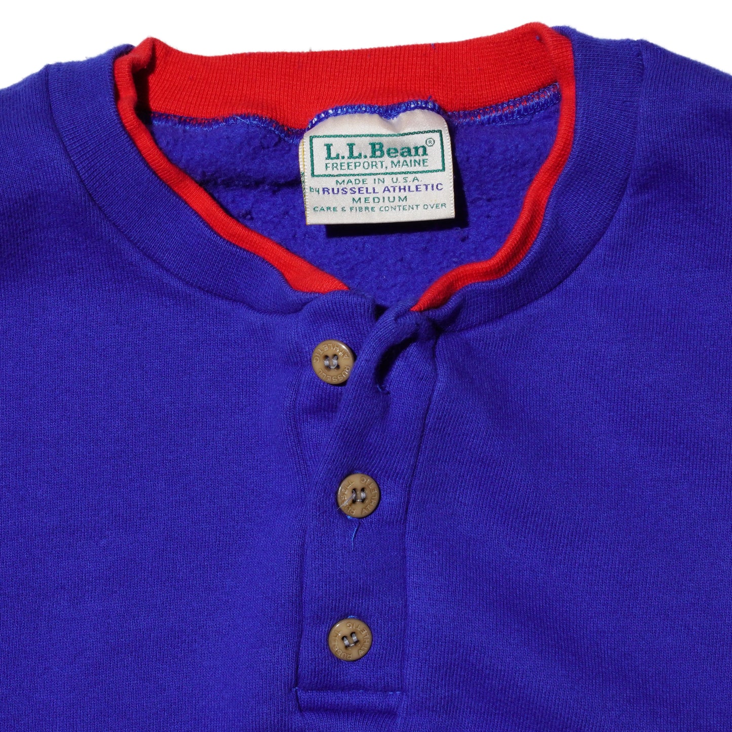 L.L.BEAN x RUSSELL ATHLETIC HENLEY NECK SWEATSHIRT