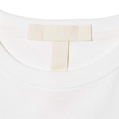 ZISE 008 DOUBLE POCKETS T-SHIRT (WHITE w/ GREEN STITCHES)