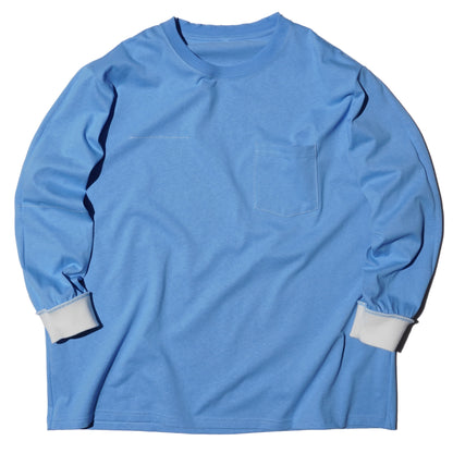 ZISE 016 REVERSIBLE LONG SLEEVE T-SHIRT (LIGHT BLUE)