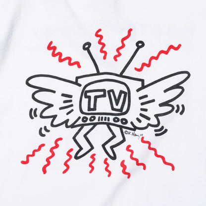 KEITH HARING "THE COMIC ART SHOW" TV GRAPHIC T-SHIRT