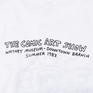 KEITH HARING "THE COMIC ART SHOW" TV GRAPHIC T-SHIRT