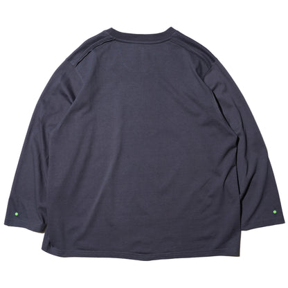 ZISE 013 SNAP BUTTON LONG SLEEVE TEE (GREY)