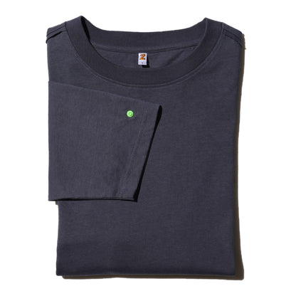 ZISE 013 SNAP BUTTON LONG SLEEVE TEE (GREY)