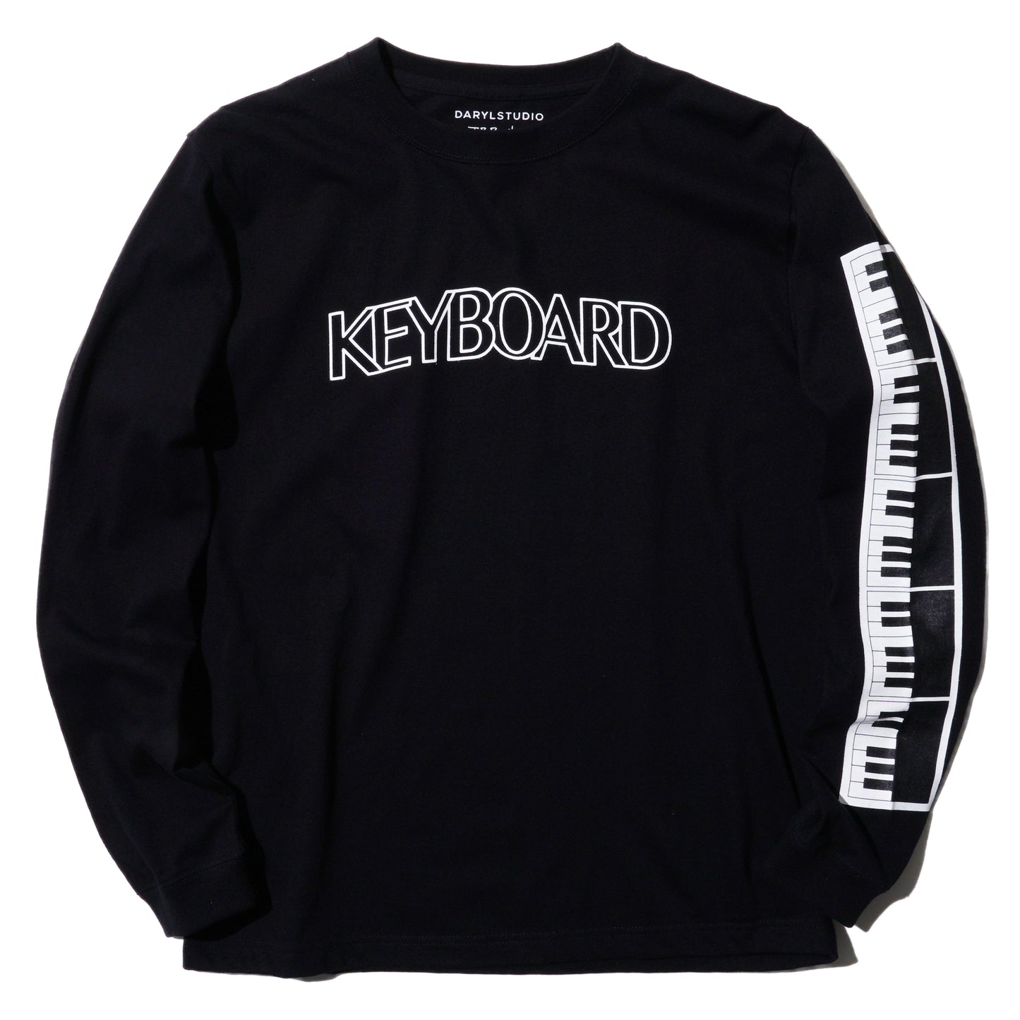 DARYL STUDIO x T.B.BROTHERS "KEYBOARD" LONG-SLEEVE T-SHIRT (BLACK)