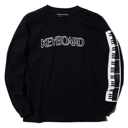 DARYL STUDIO x T.B.BROTHERS "KEYBOARD" LONG-SLEEVE T-SHIRT (BLACK)