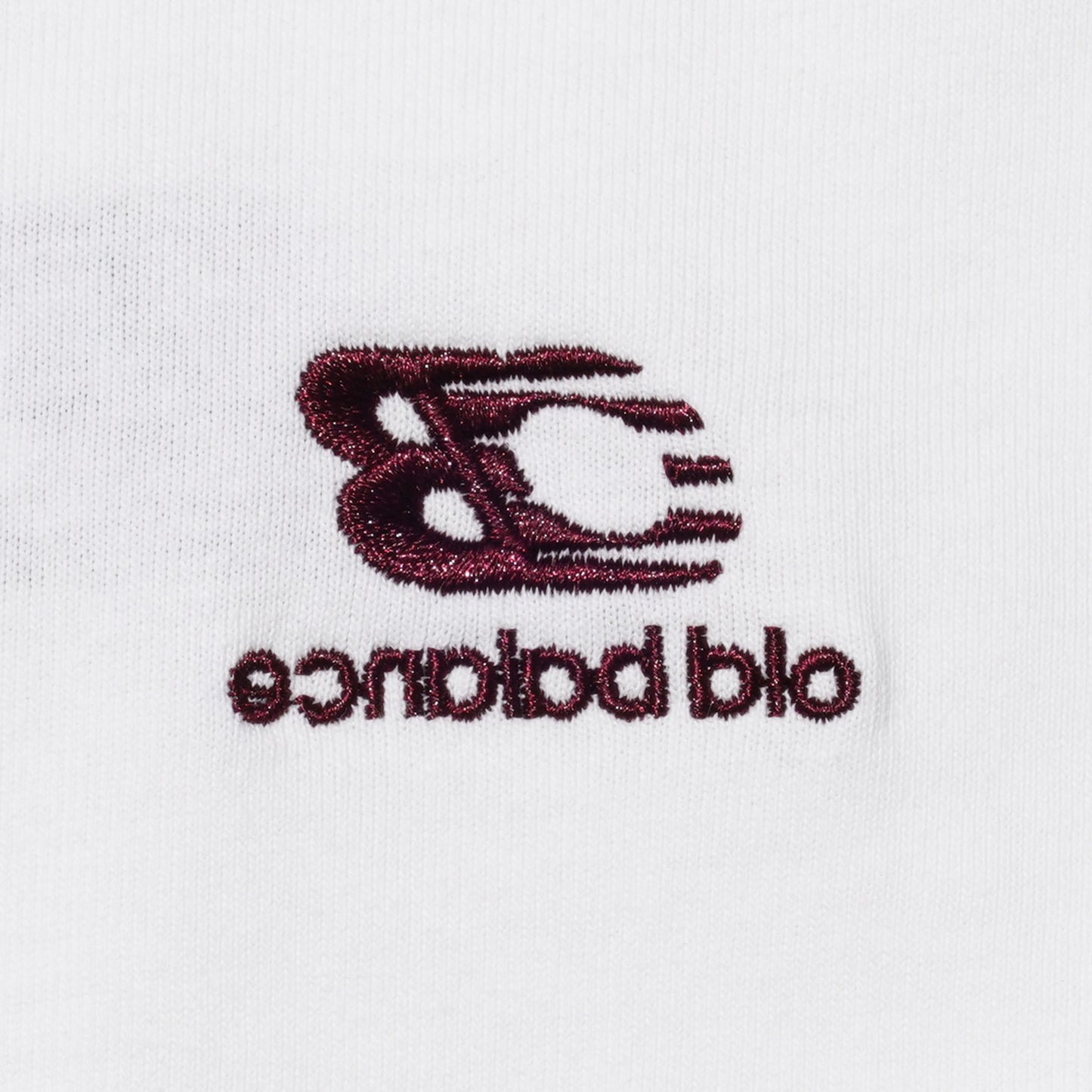 OLD BALANCE EMBROIDERY T-SHIRT (BURGUNDY)