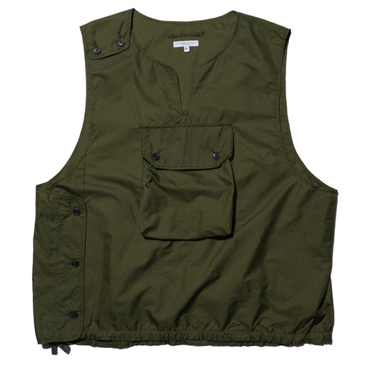 ENGINEERED GARMENTS NYLON COVER VEST (OLIVE)