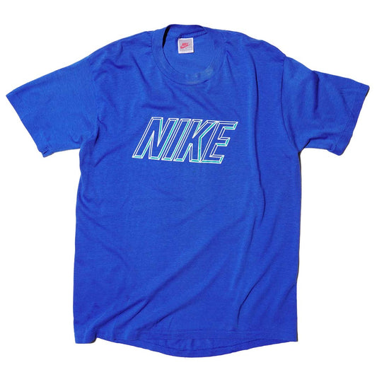 NIKE WHITE/TURQUOISE OUTLINE LOGO T-SHIRT